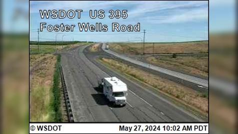 Traffic Cam Pasco › South: US 395 at MP 25.0 Foster Wells