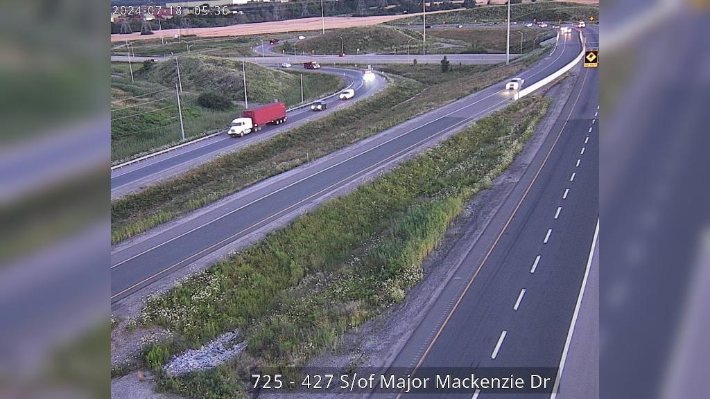 Traffic Cam Vaughan: Highway 427 South of Major Mackenzie Drive