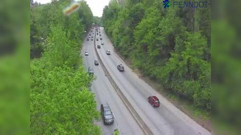 Traffic Cam Upper Merion Township: I-76 @ WB EXIT 331A (I-476 SOUTH CHESTER)