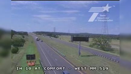 Traffic Cam Cypress Creek › East: IH 10 at Comfort - West (MM 519)