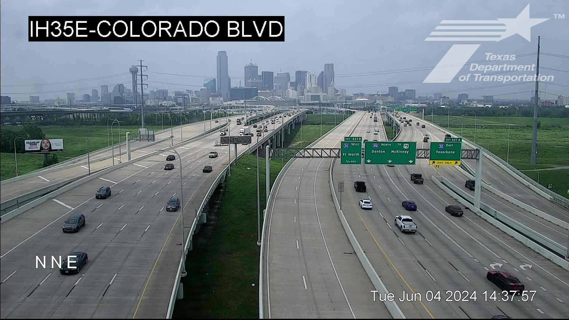 Traffic Cam South Side PID › North: I-35E @ Colorado Blvd