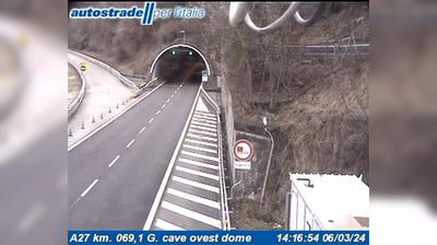 Preview delle webcam di Farra d'Alpago: A27 km. 069,1 G. cave ovest dome