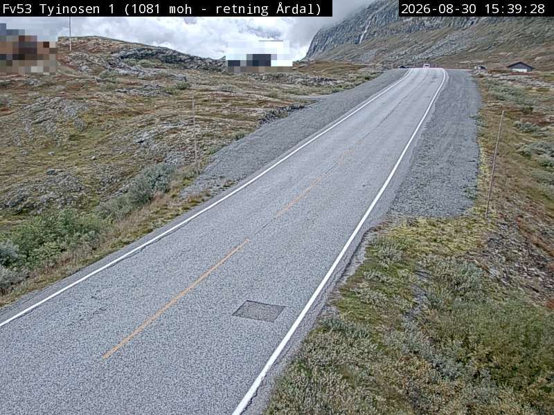 Traffic Cam Ardal: F53 Tyinosen (Årdal)