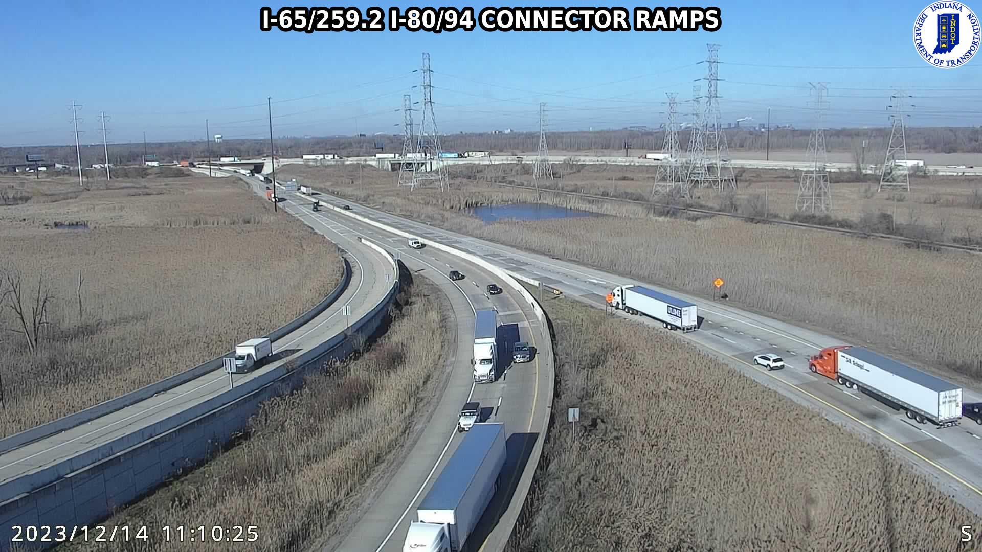 Traffic Cam Gary: I-65: I-65/259.2 I-80/94 CONNECTOR RAMPS : I-65/259.2 I-80/94 CONNECTOR RAMPS