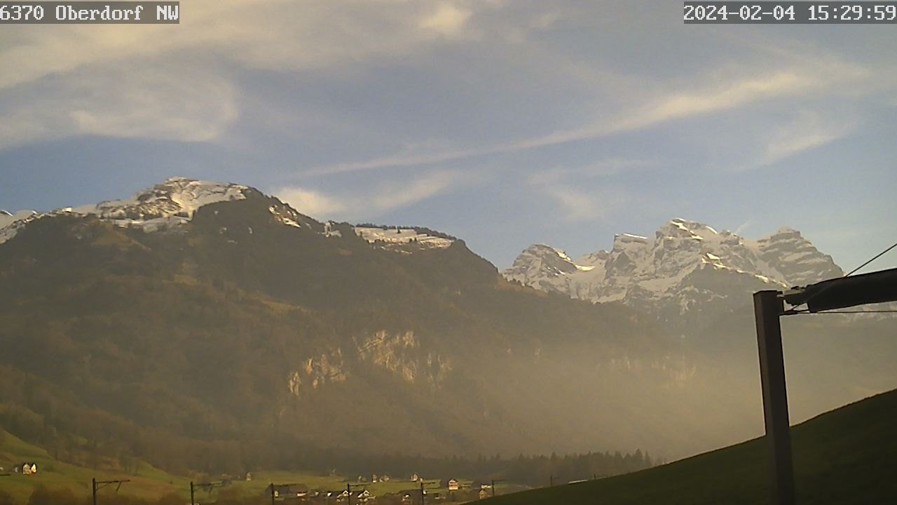 Mühlematt: Oberdorf NW - Blick nach Süden auf Haldigrat