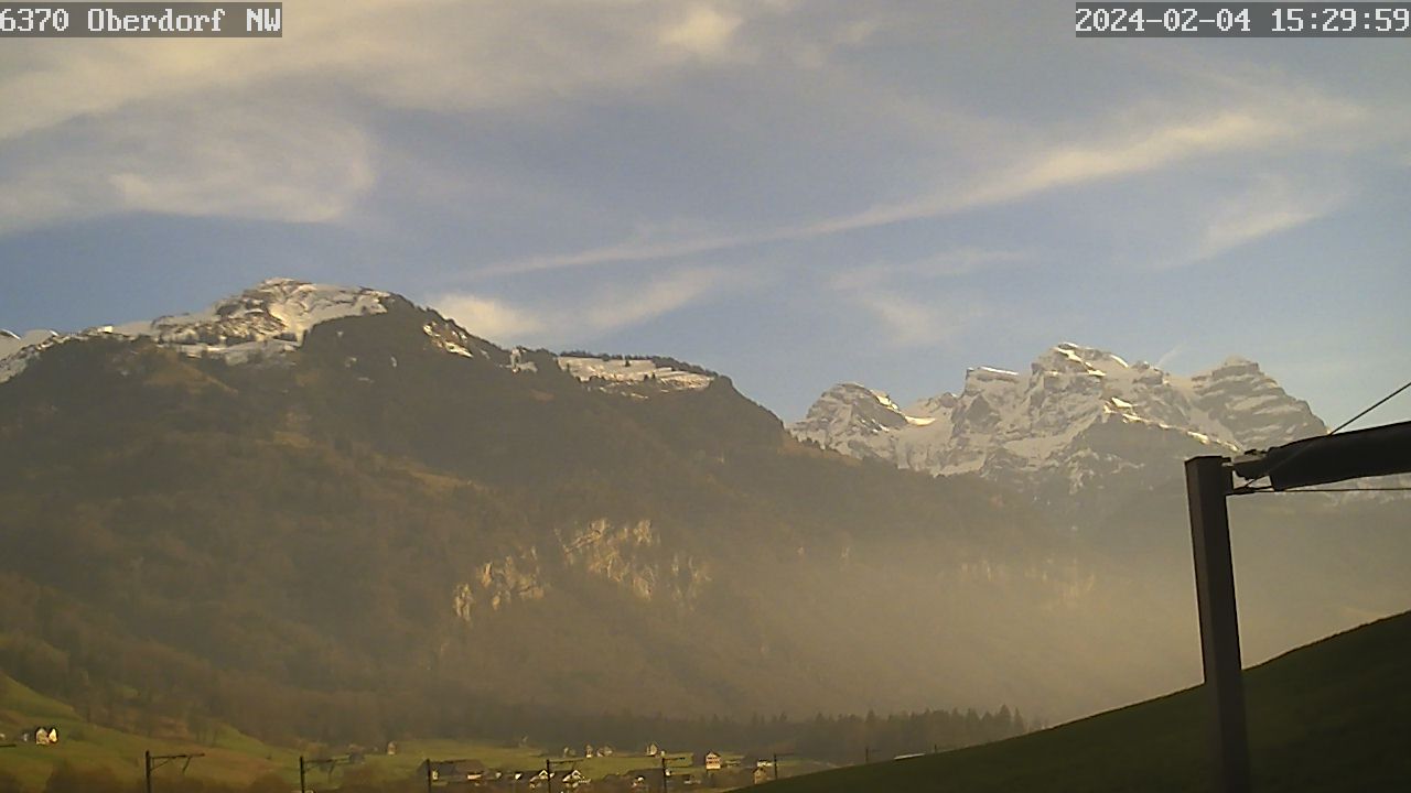 Oberdorf: Mühlematt: Oberdorf NW - Blick nach Süden auf Haldigrat