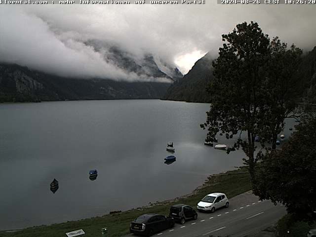 Netstal: Klöntalersee, Klöntal, Hotel Rhodannenberg, Traumperspektiven Klöntal