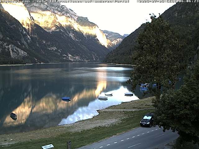 Netstal: Klöntalersee, Klöntal, Hotel Rhodannenberg, Traumperspektiven Klöntal