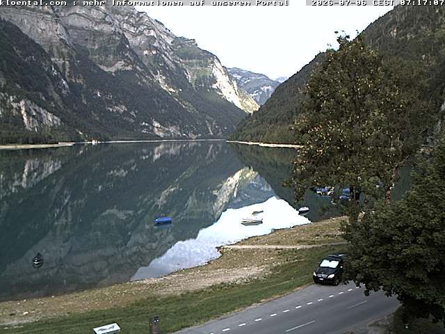 Netstal: Klöntalersee, Klöntal, Hotel Rhodannenberg, Traumperspektiven Klöntal