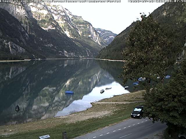 Netstal: Klöntalersee, Klöntal, Hotel Rhodannenberg, Traumperspektiven Klöntal