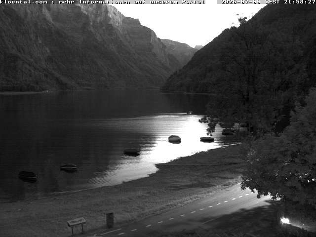 Netstal: Klöntalersee, Klöntal, Hotel Rhodannenberg, Traumperspektiven Klöntal