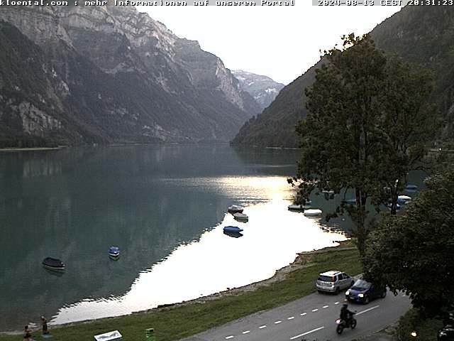 Netstal: Klöntalersee, Klöntal, Hotel Rhodannenberg, Traumperspektiven Klöntal