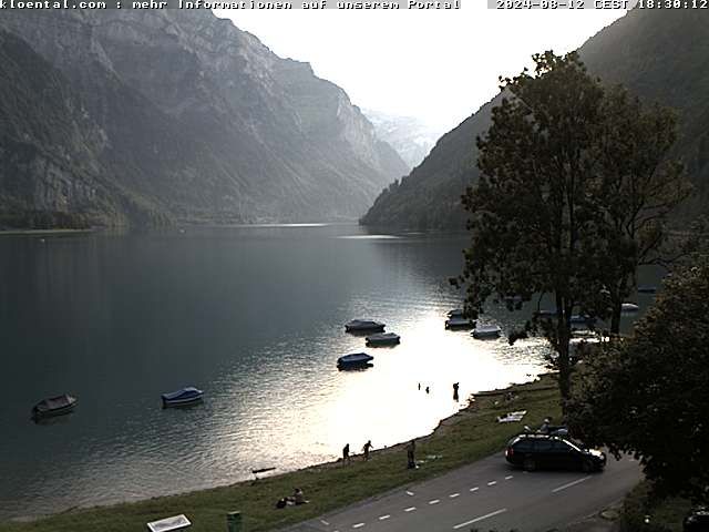 Netstal: Klöntalersee, Klöntal, Hotel Rhodannenberg, Traumperspektiven Klöntal