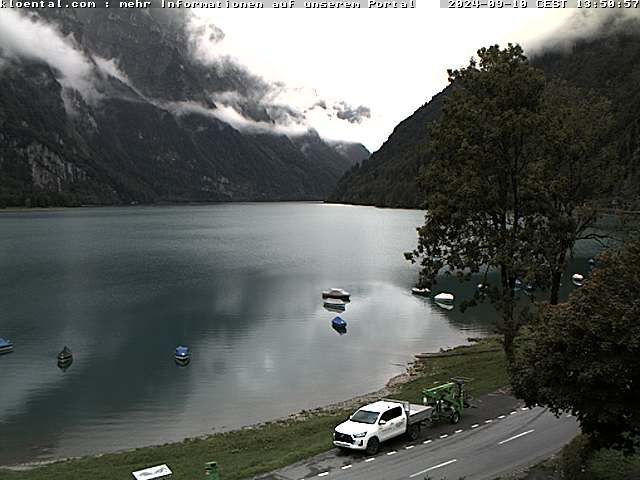 Netstal: Klöntalersee, Klöntal, Hotel Rhodannenberg, Traumperspektiven Klöntal