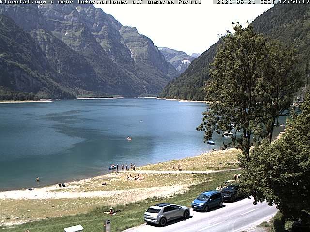 Netstal: Klöntalersee, Klöntal, Hotel Rhodannenberg, Traumperspektiven Klöntal