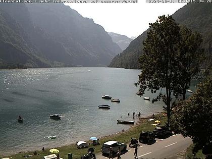 Netstal: Klöntalersee, Klöntal, Hotel Rhodannenberg, Traumperspektiven Klöntal