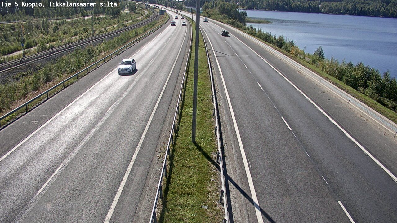 Traffic Cam Kuopio: Tie - Tikkalansaari - Mikkeli