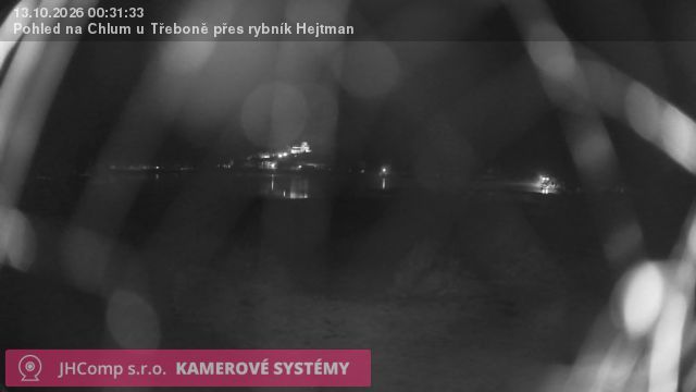 Traffic Cam Chlum u Trebone › North-West: Chlum u Třeboně - Jihočeský kraj, Česko: Chlumu u Třeboně přes rybník Hejtman