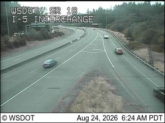 Traffic Cam Federal Way: SR 18 at MP 0.1: I-5 Interchange