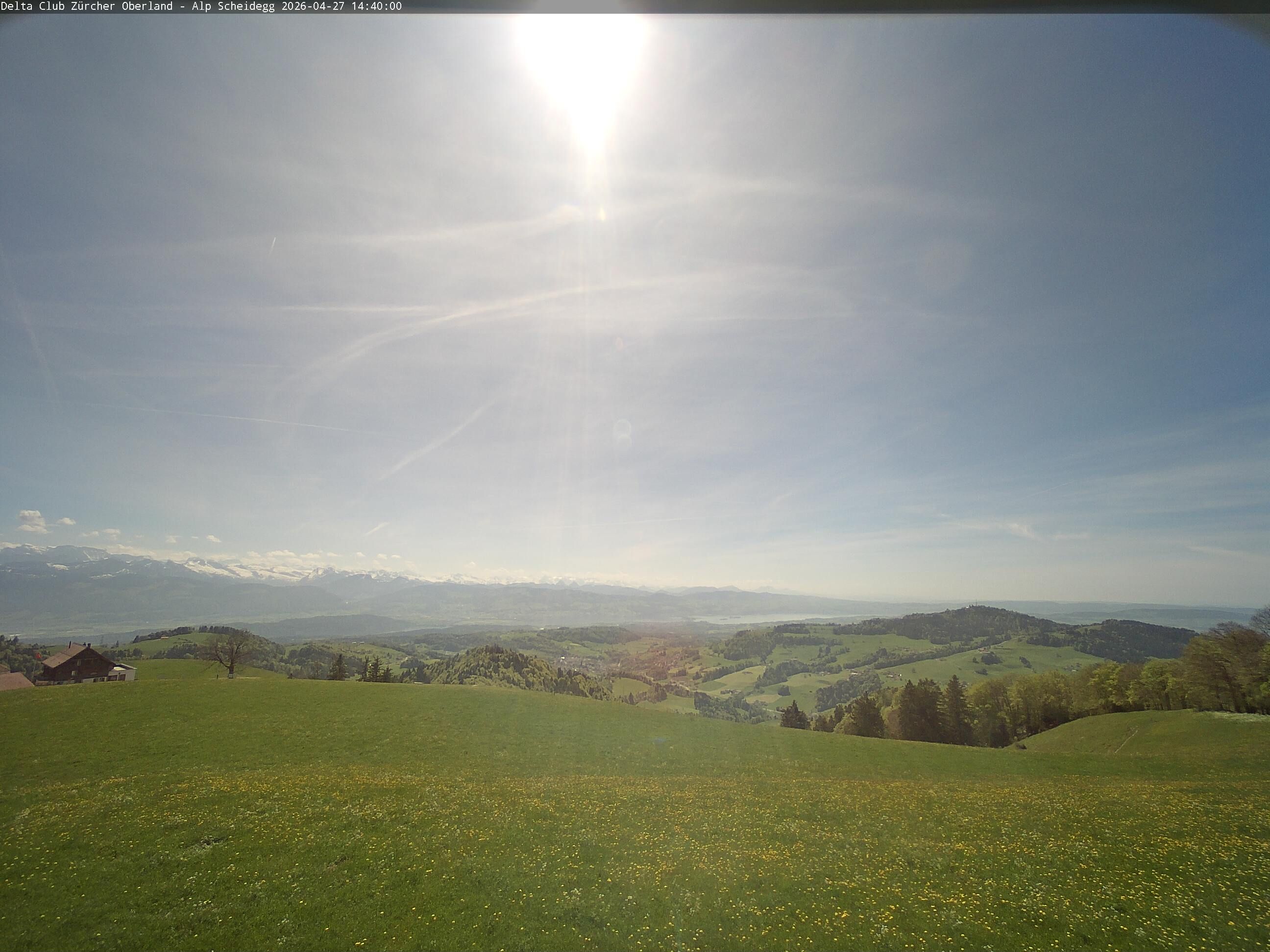 Wald › Südwesten: Scheidegg - Zürich, Schweiz: Gleitschirm Startplatz Deltaclub Zürcher Oberland