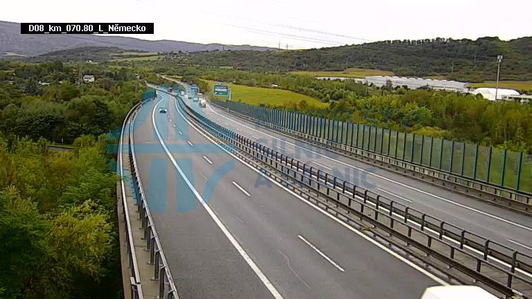 Traffic Cam Usti nad Labem: Teplárna Trmice - D8 - Hostovice