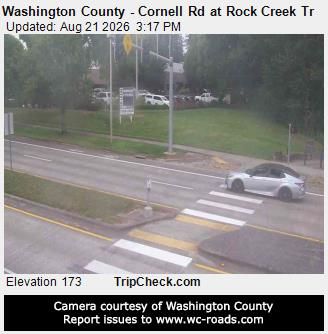 Traffic Cam Cornelius: Washington County - Cornell Rd at Rock Creek Tr