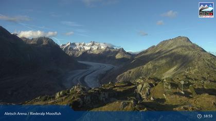 Riederalp: Aletsch Arena - Moosfluh Bergstation