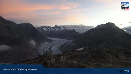 Riederalp: Aletsch Arena - Moosfluh Bergstation