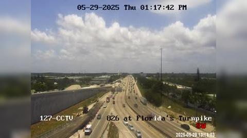 Traffic Cam Miami Gardens: SR-826 at - s Turnpike