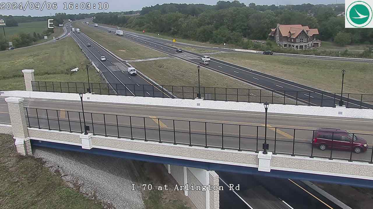 Traffic Cam Brookville: I-70 at Arlington Rd