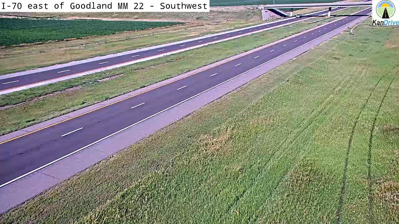 Traffic Cam Goodland: I-70 east of - MM