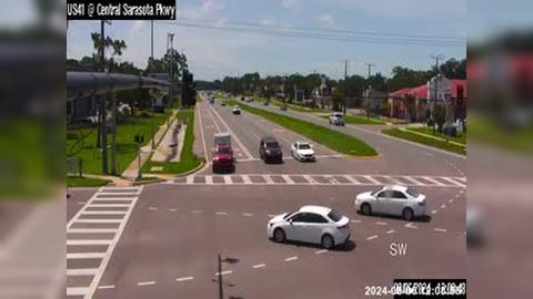 Traffic Cam Vamo: SA US 41 @ Livingstone St/Central Sarasota Pkwy 1068/890