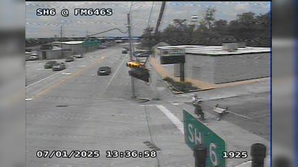 Traffic Cam Santa Fe › North: SH-6 @ FM646S