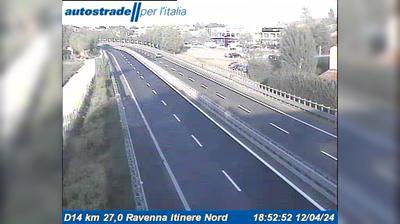 Preview delle webcam di Ravenna: D14 km 27,0 - Itinere Nord