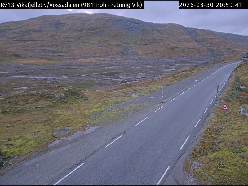 Traffic Cam Vik: R13 Vikafjellet v/Vossadalen