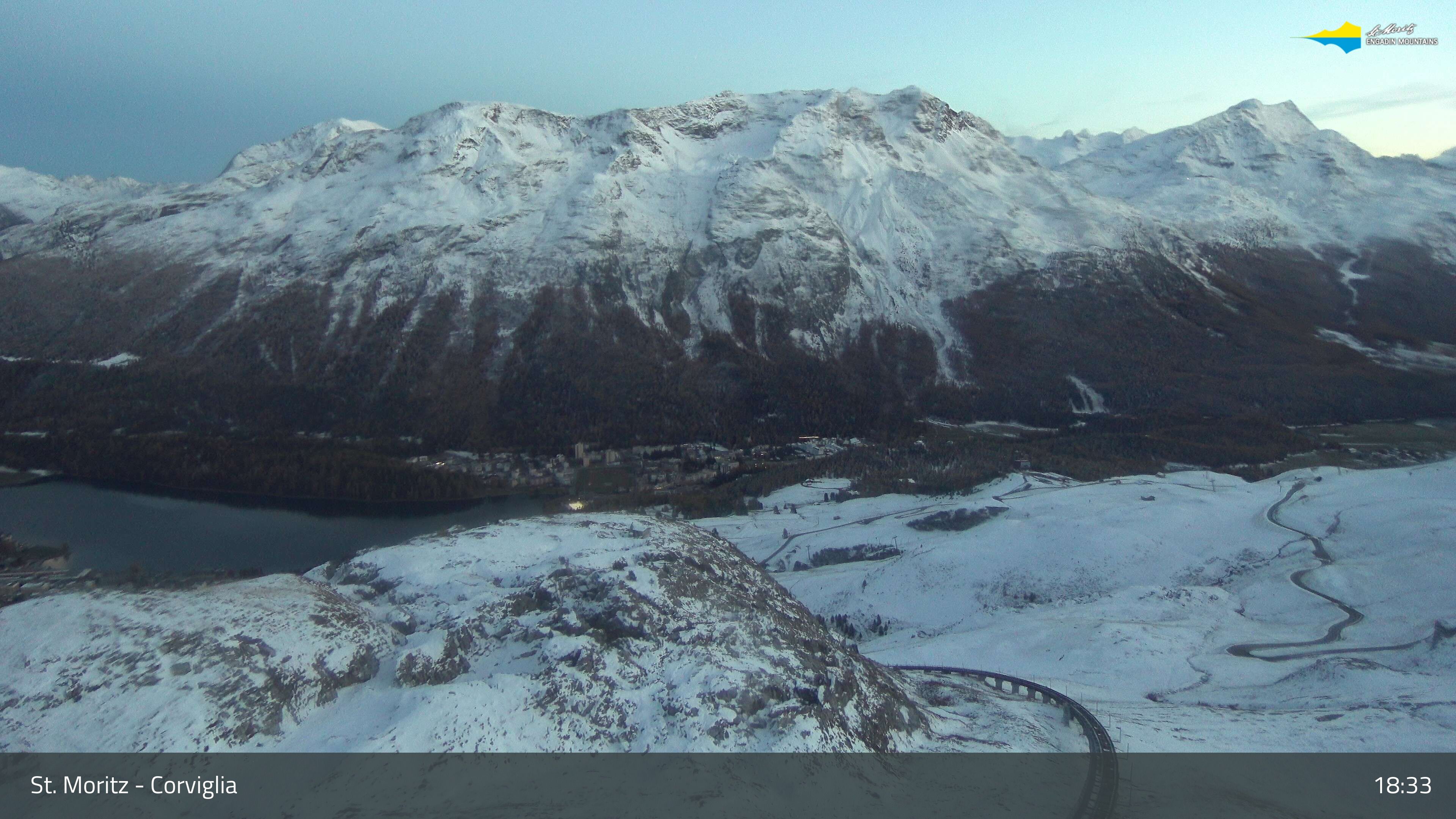 Sankt Moritz › Südosten: Corviglia - St Moritz - Lake Saint Moritz