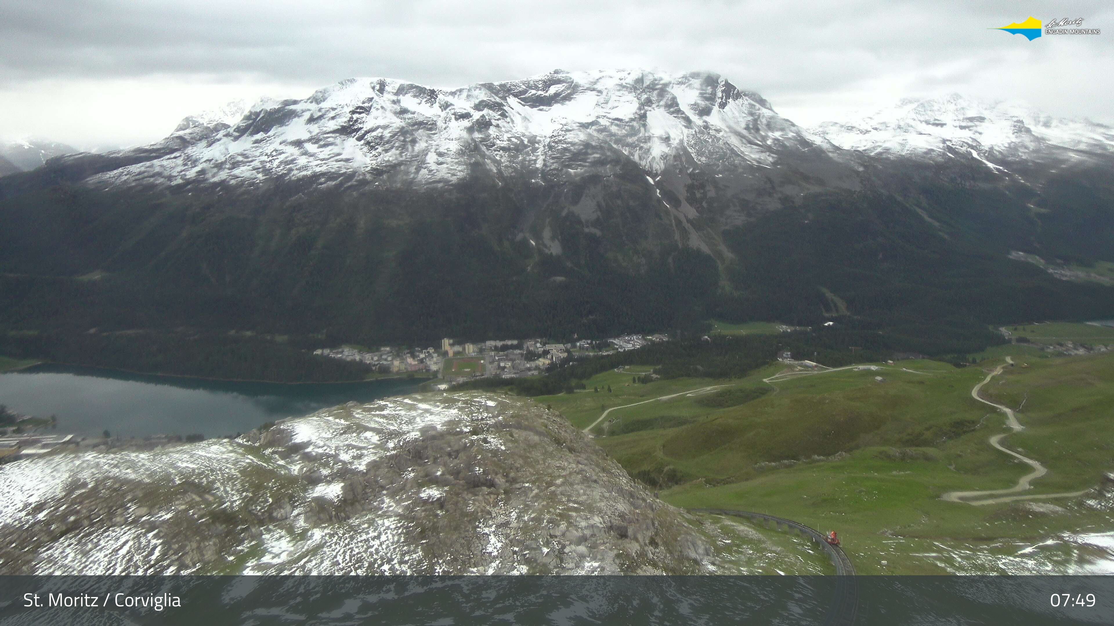 Sankt Moritz › Südosten: Corviglia - St Moritz - Lake Saint Moritz