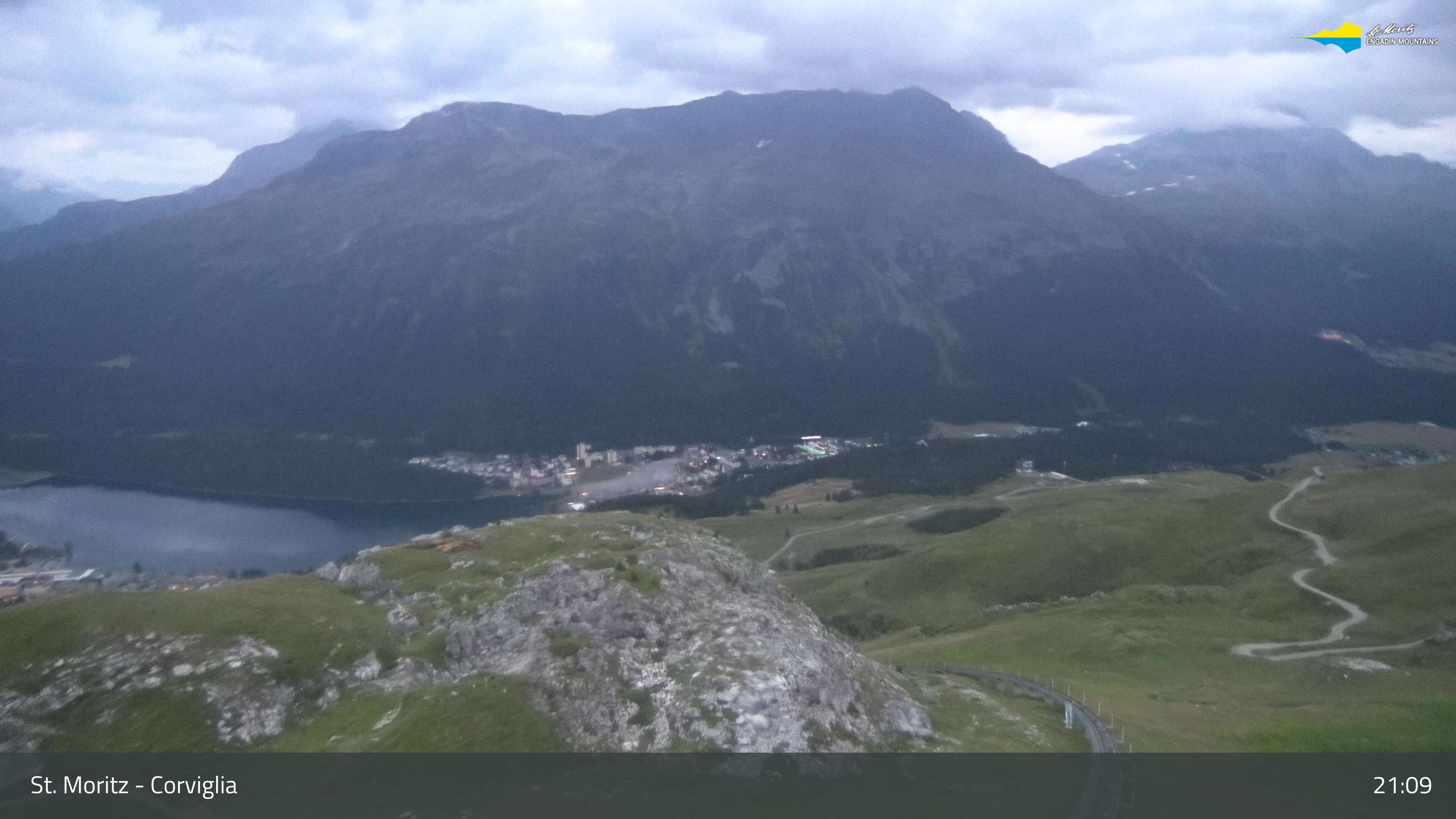 Sankt Moritz › Südosten: Corviglia - St Moritz - Lake Saint Moritz