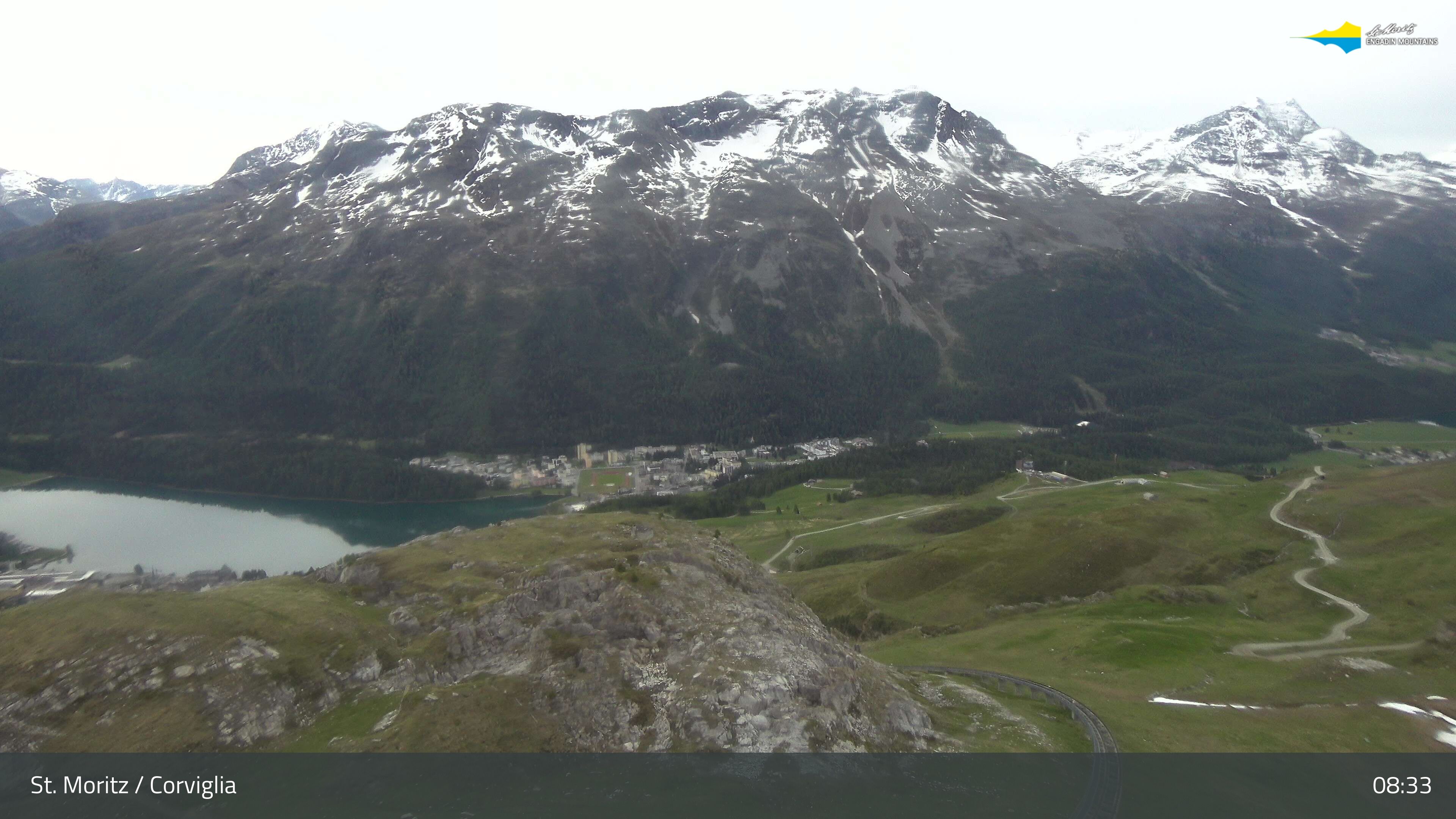 Sankt Moritz › Südosten: Corviglia - St Moritz - Lake Saint Moritz