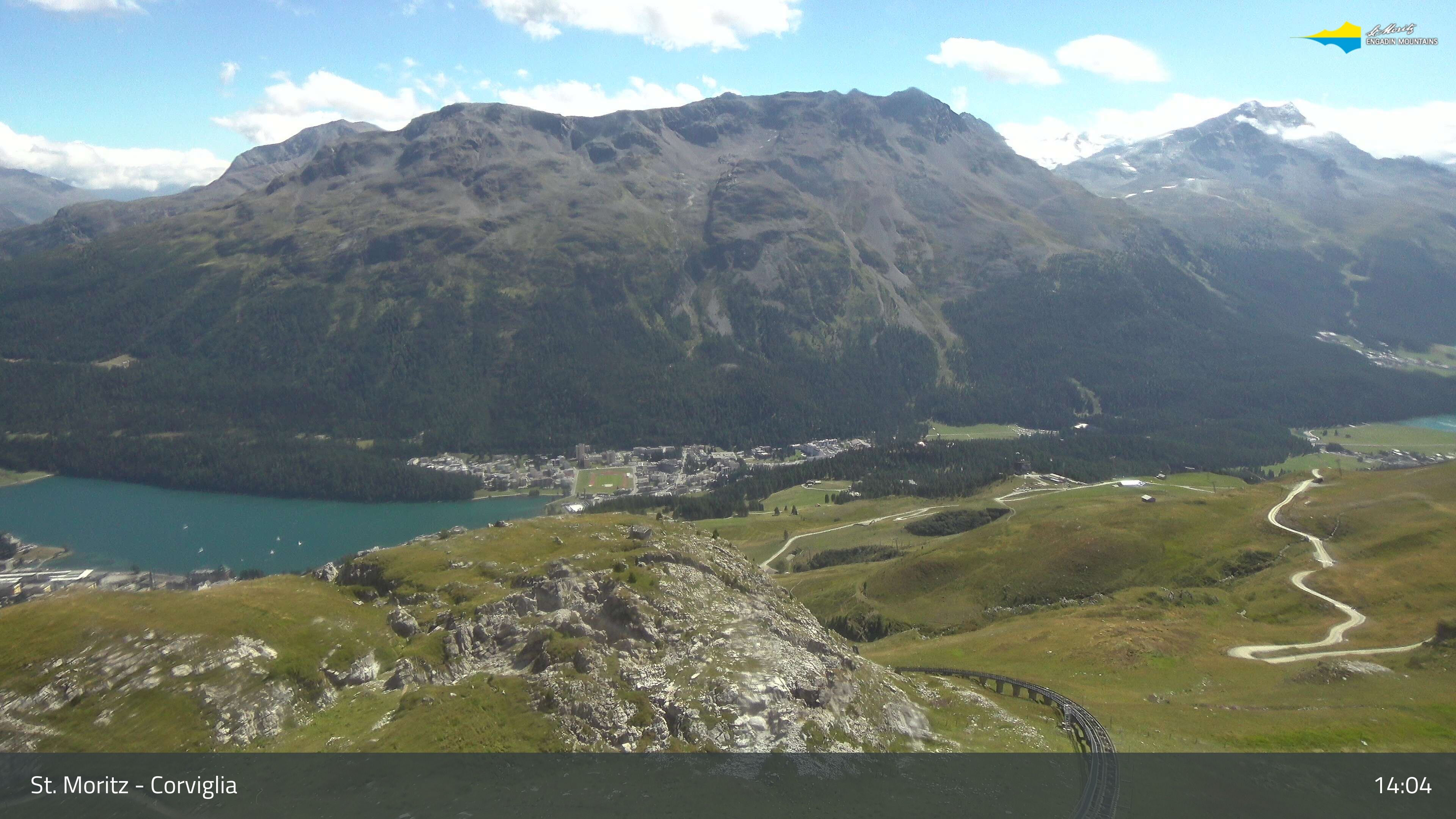 Sankt Moritz › Südosten: Corviglia - St Moritz - Lake Saint Moritz