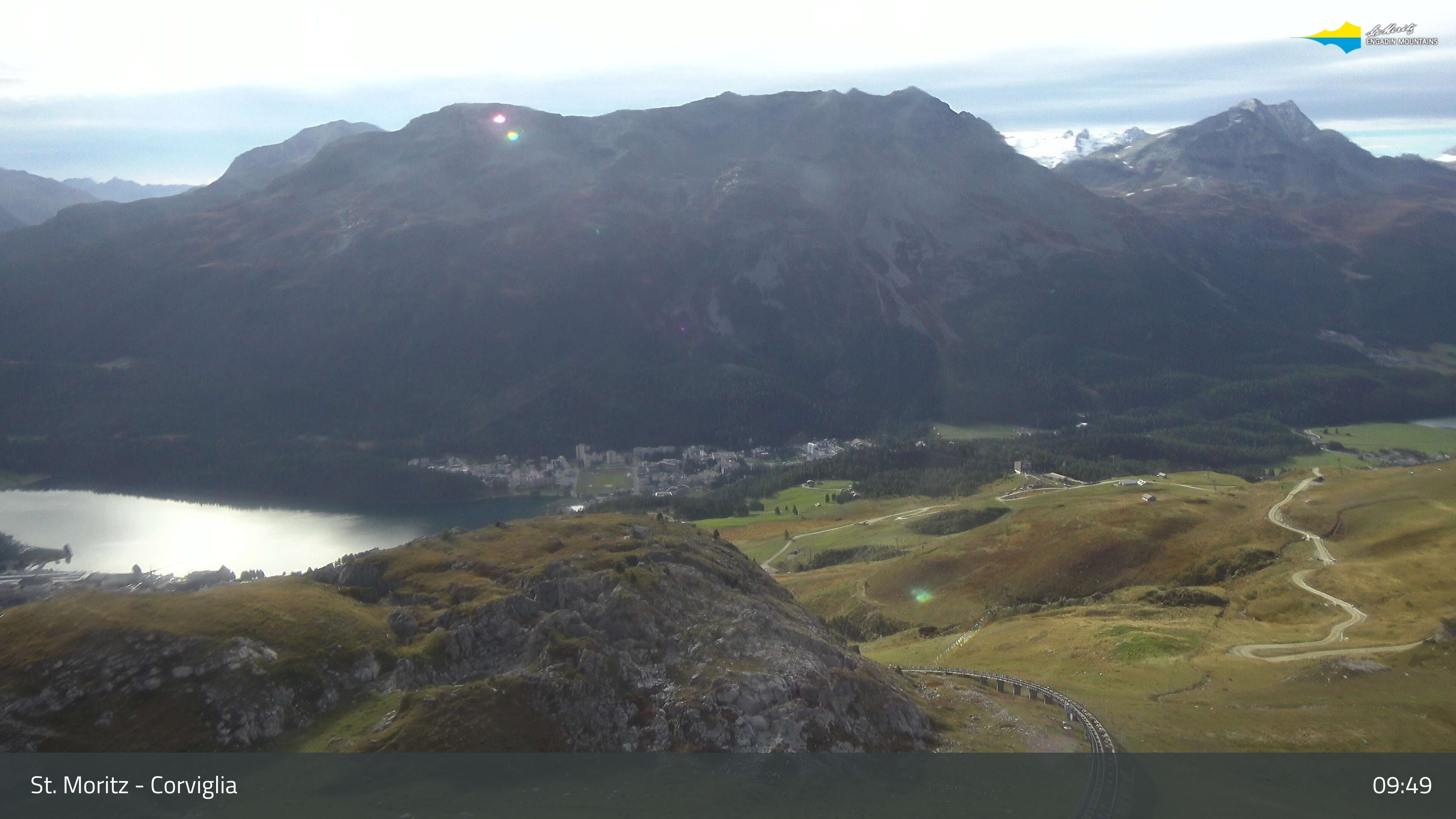 Sankt Moritz › Südosten: Corviglia - St Moritz - Lake Saint Moritz