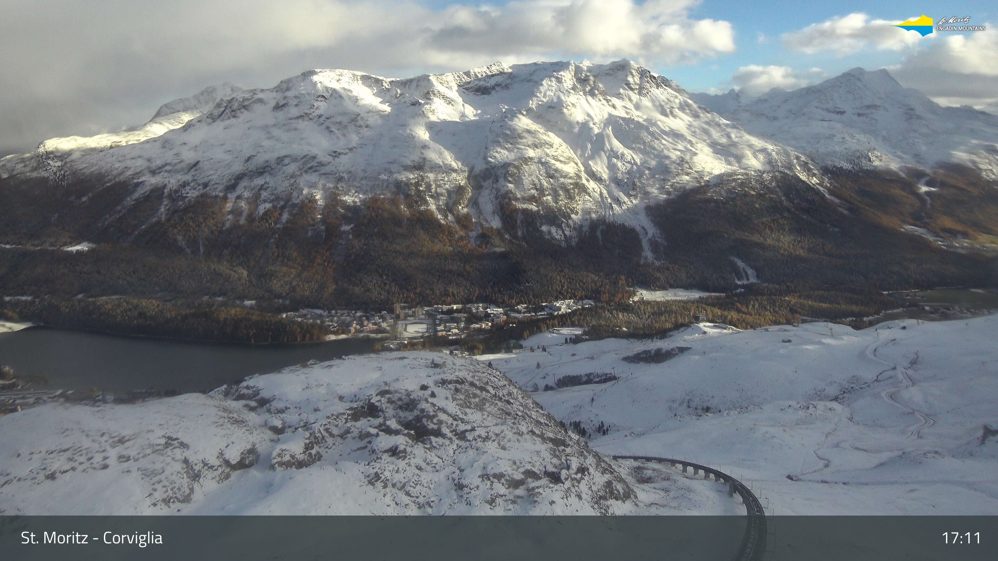 Sankt Moritz › Südosten: Corviglia - St Moritz - Lake Saint Moritz