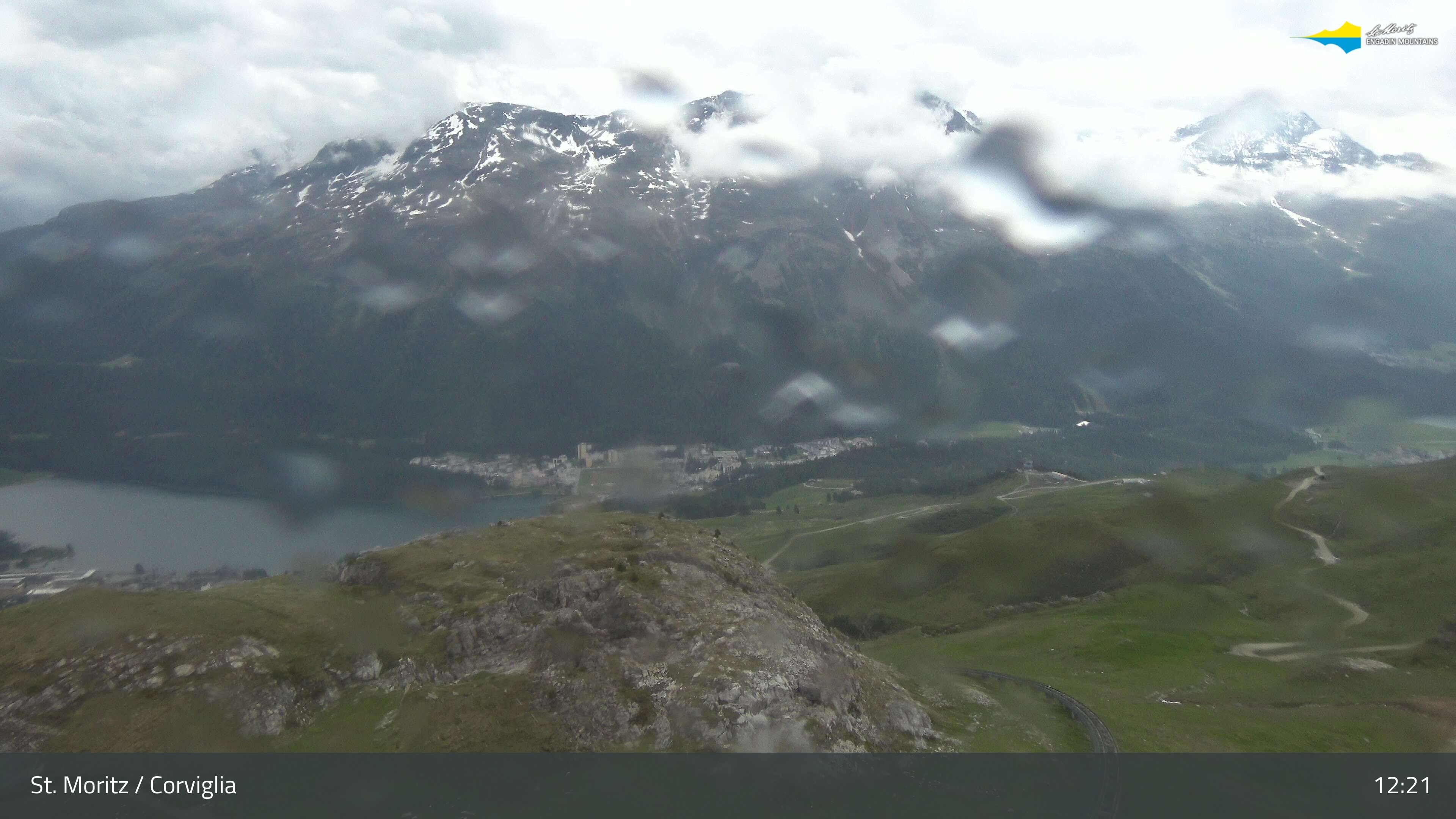 Sankt Moritz › Südosten: Corviglia - St Moritz - Lake Saint Moritz