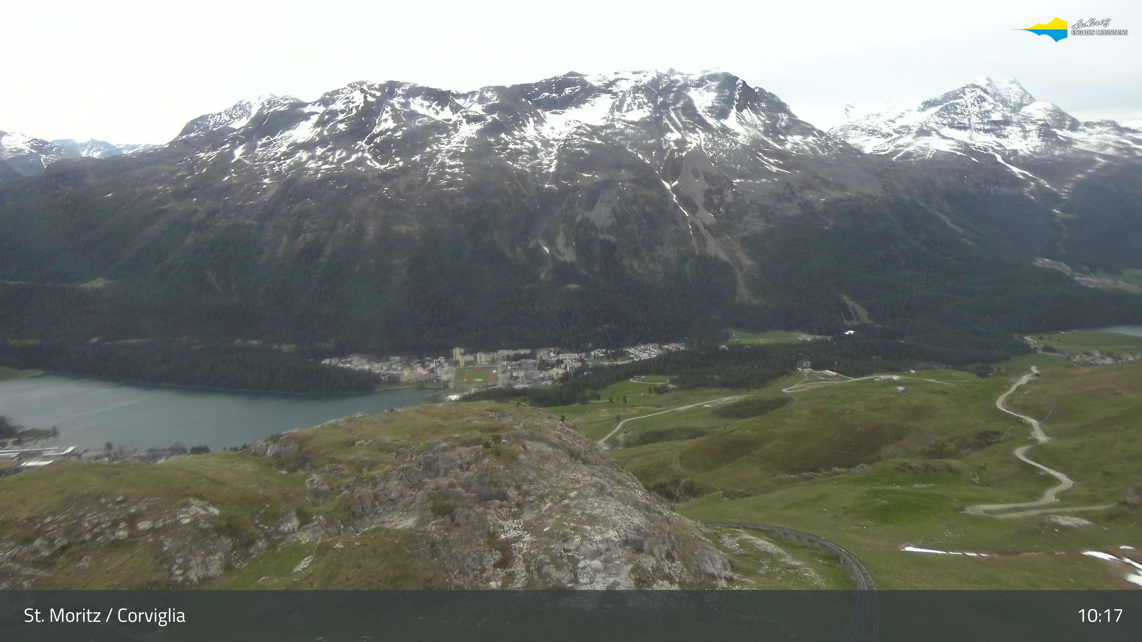 Sankt Moritz › Südosten: Corviglia - St Moritz - Lake Saint Moritz