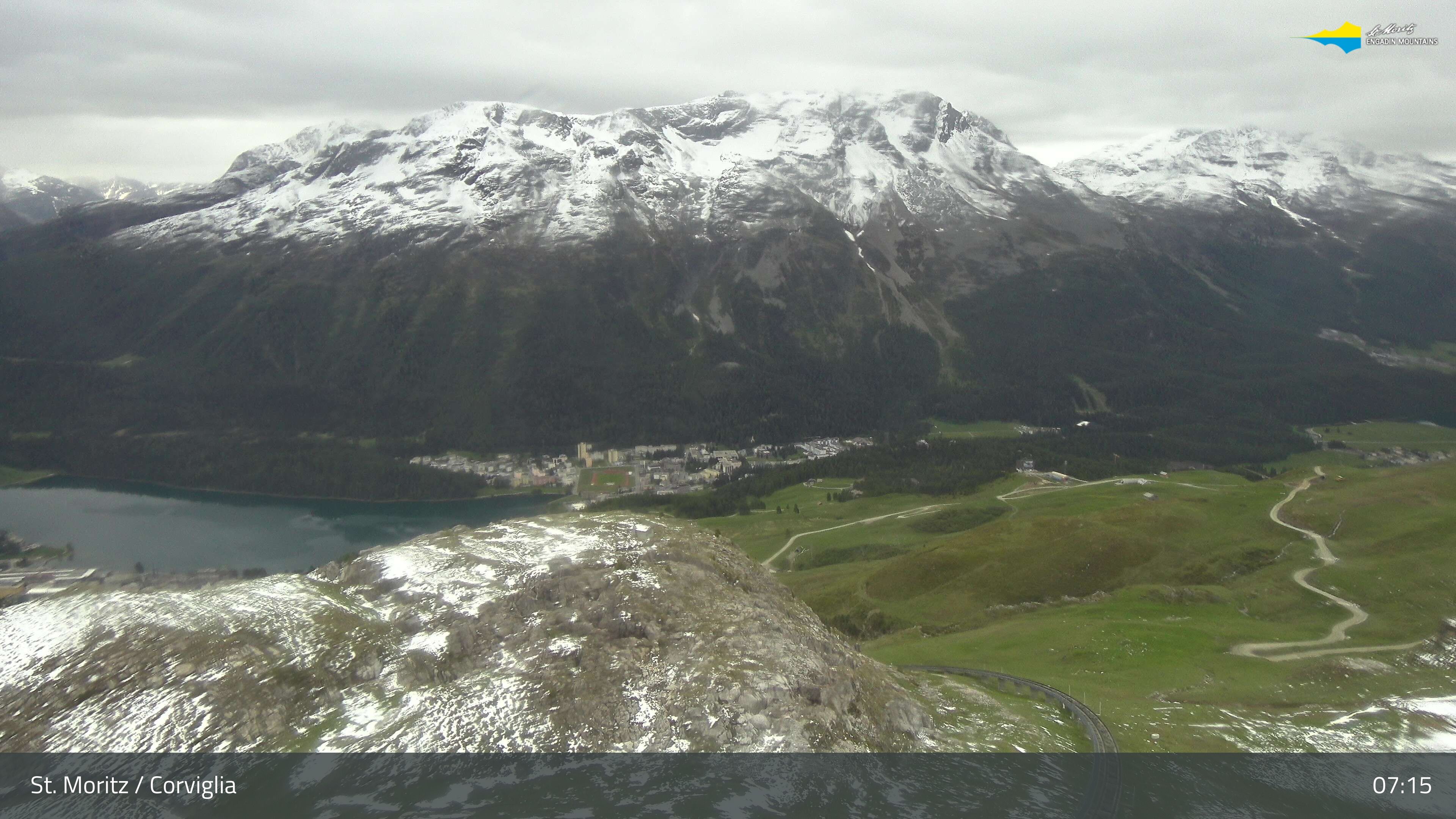Sankt Moritz › Südosten: Corviglia - St Moritz - Lake Saint Moritz