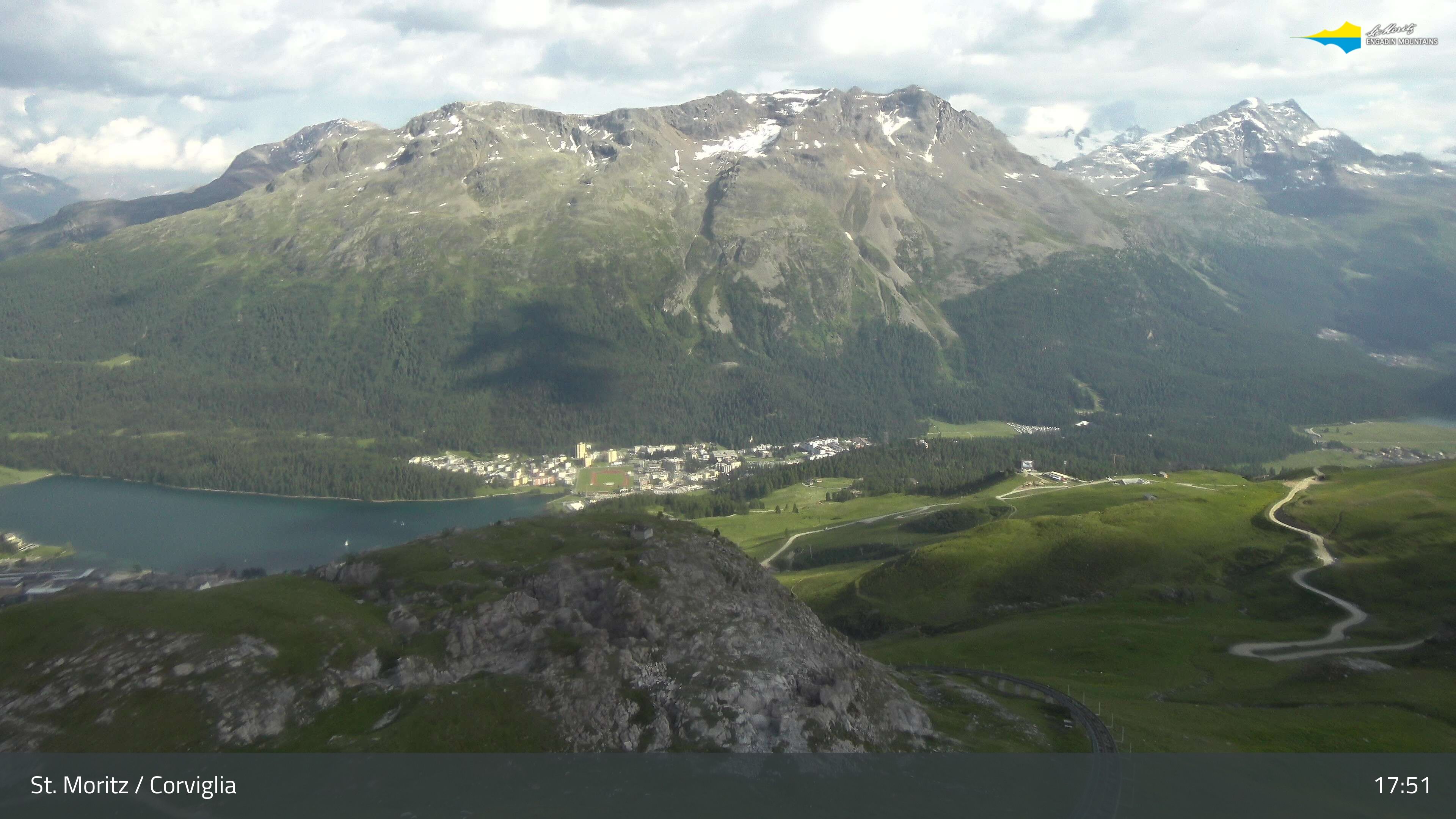 Sankt Moritz › Südosten: Corviglia - St Moritz - Lake Saint Moritz