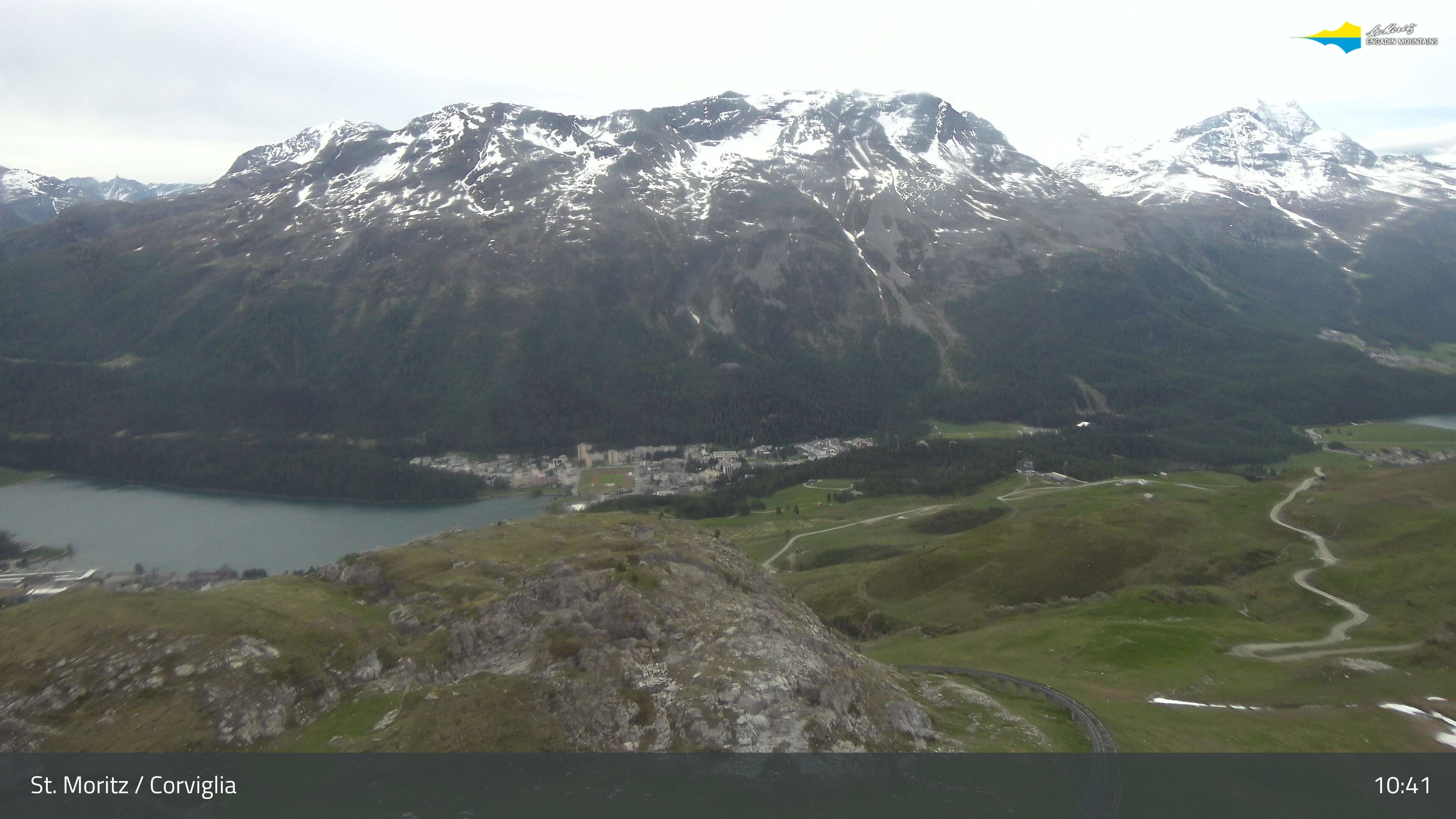 Sankt Moritz › Südosten: Corviglia - St Moritz - Lake Saint Moritz