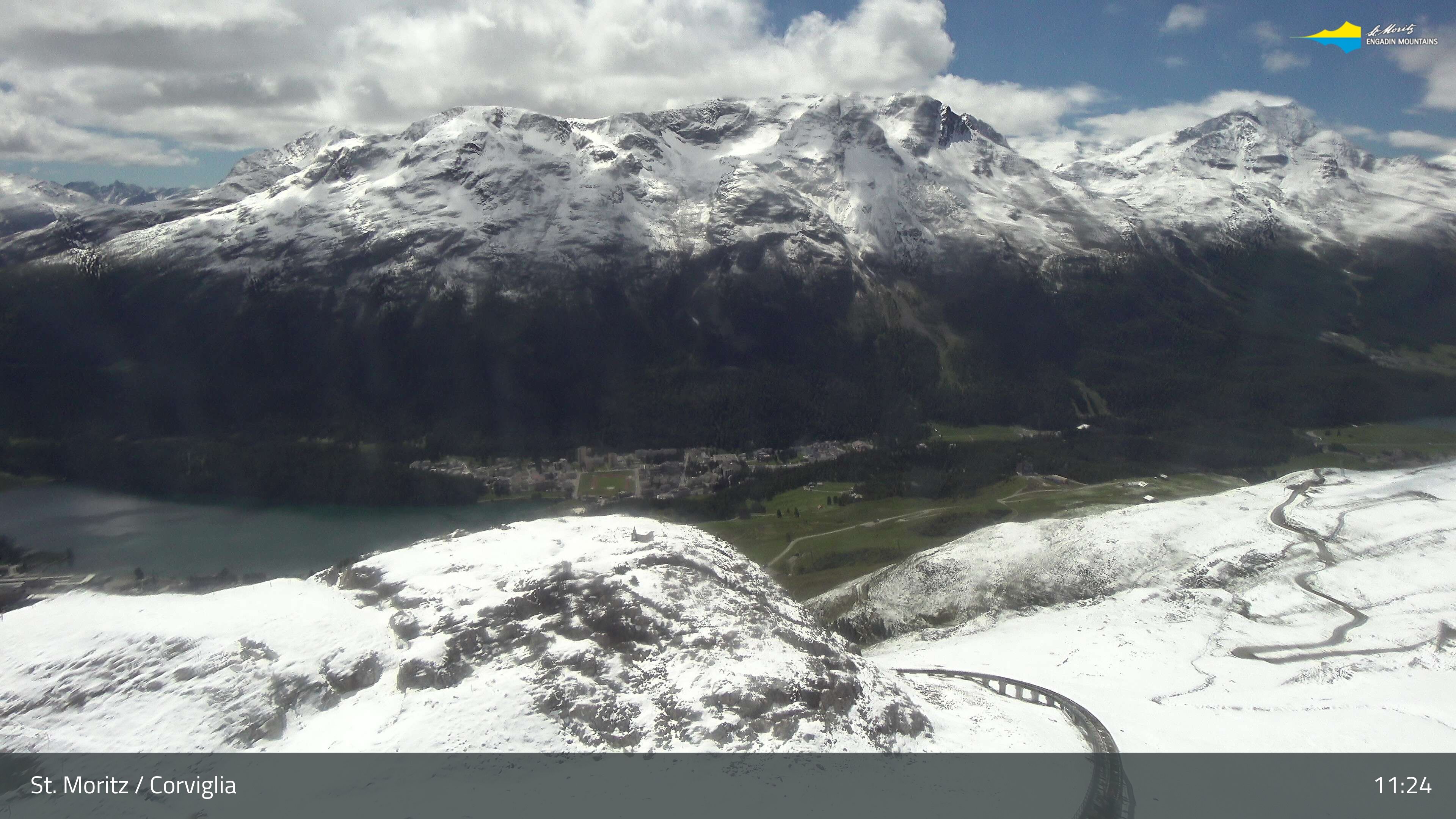 Sankt Moritz › Südosten: Corviglia - St Moritz - Lake Saint Moritz