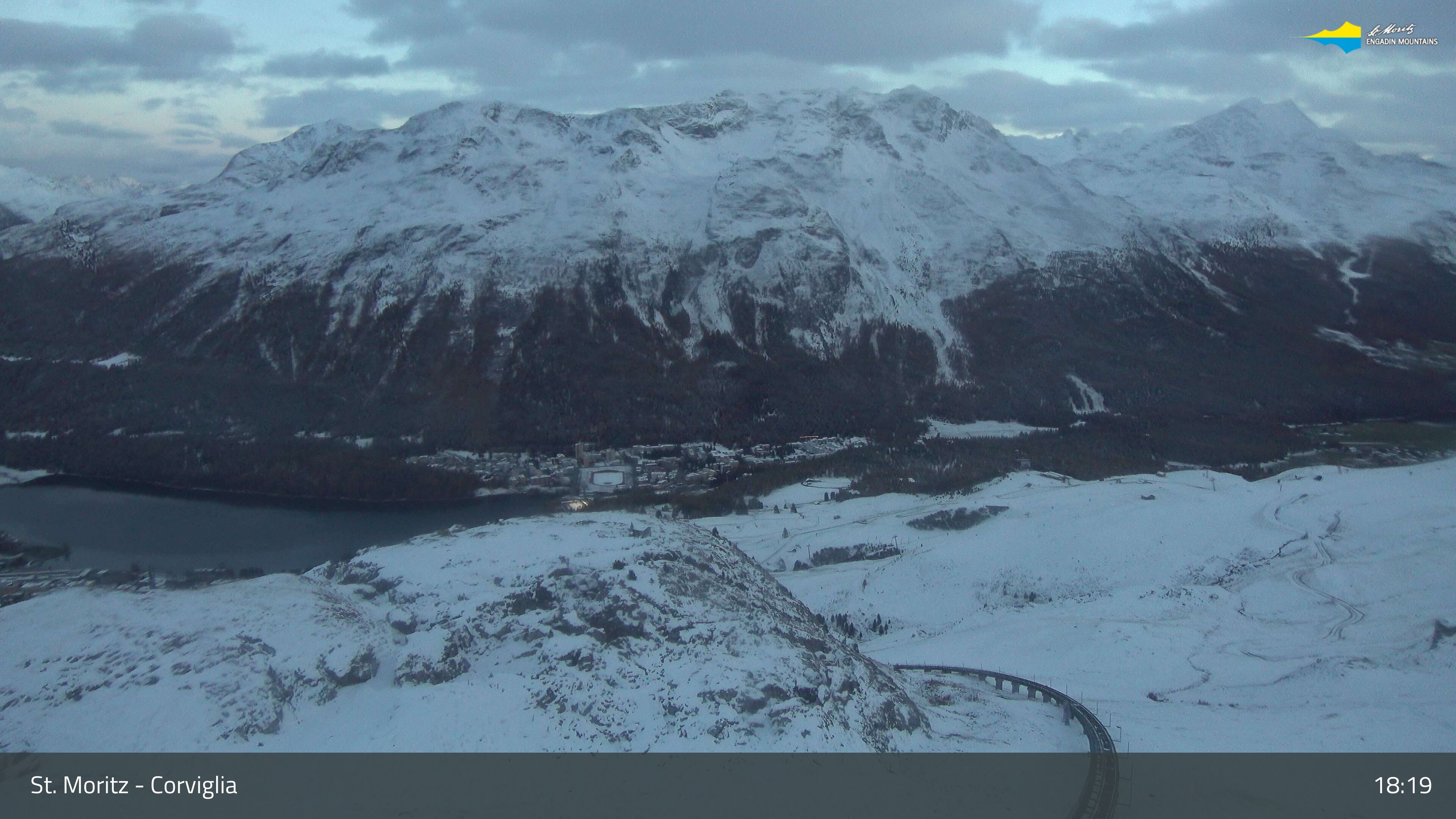 Sankt Moritz › Südosten: Corviglia - St Moritz - Lake Saint Moritz