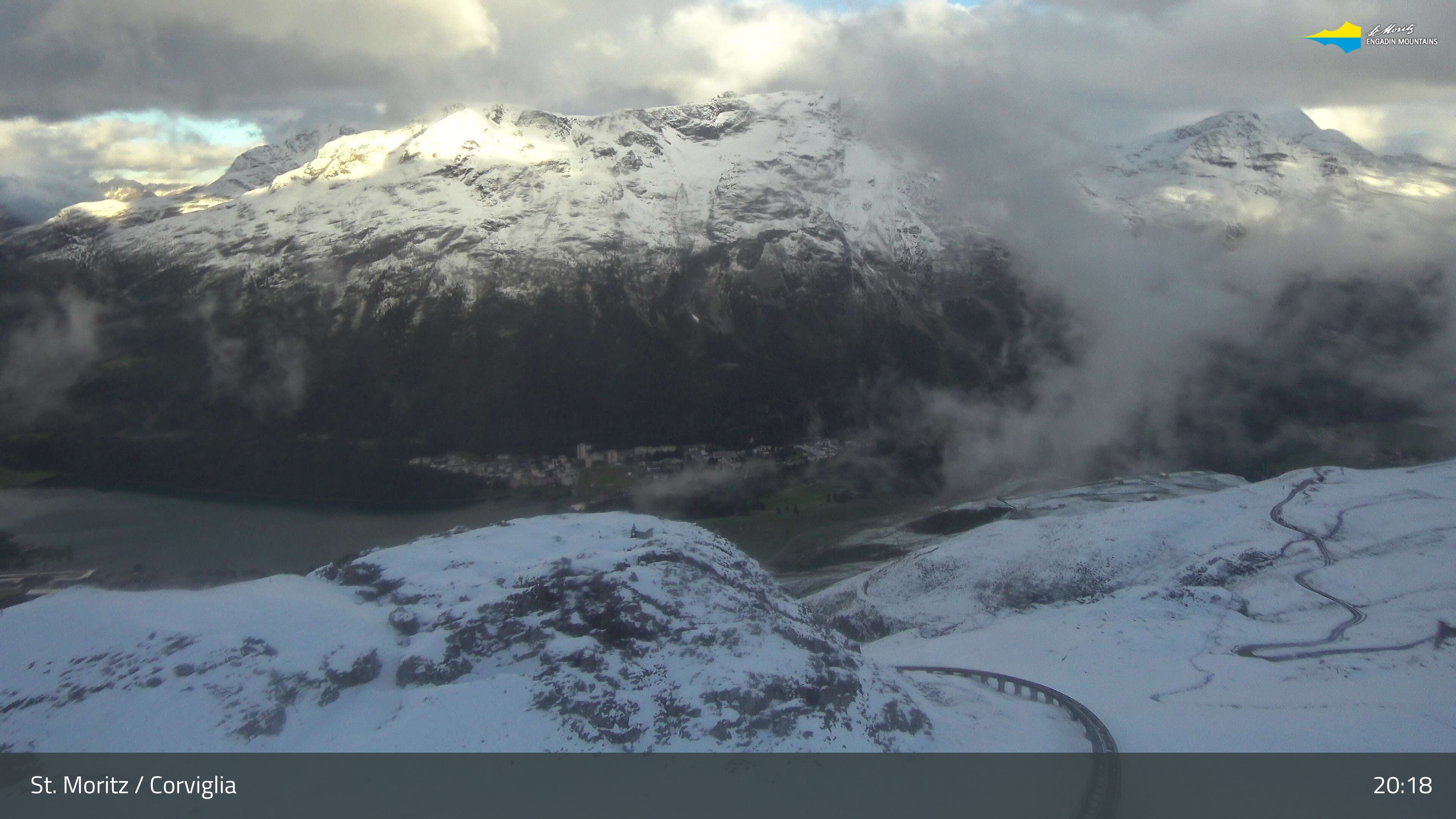 Sankt Moritz › Südosten: Corviglia - St Moritz - Lake Saint Moritz